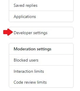github開発者設定
