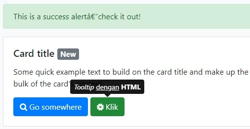 メンガンピルカンツールチップメングナカンブーストラップ。